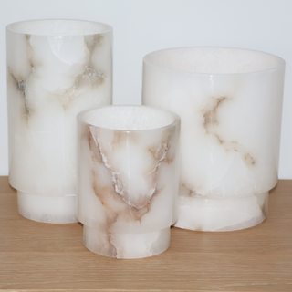 Ambiente Votive Vase - Alabaster - Large