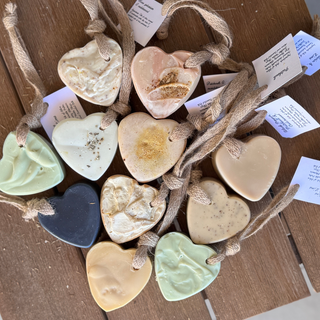Heart Shaped Soap (on a Rope) Mandarin & Lime