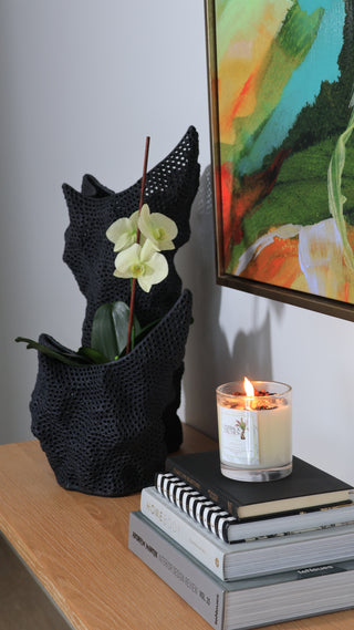 Corallia Vase Large - Ebony